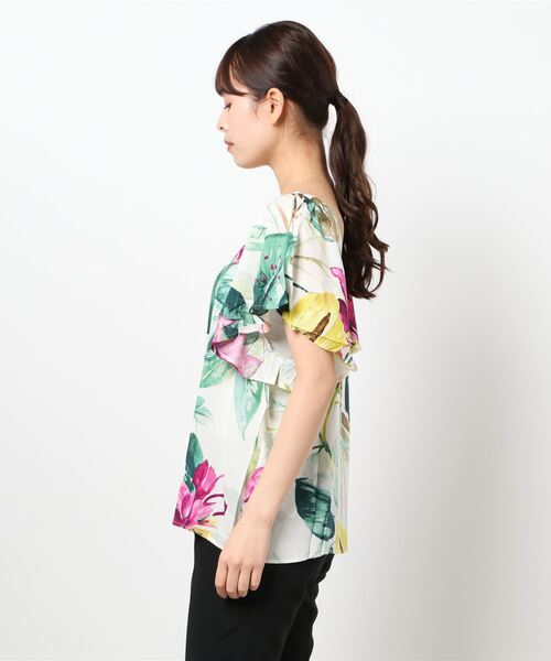 Desigual（デシグアル）の「ブラウス半袖 ERICA（シャツ/ブラウス・レディース・グリーン・2L/M/SS/L/S/3L）」の3枚目の写真