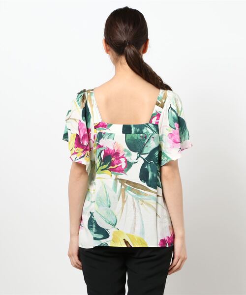 Desigual（デシグアル）の「ブラウス半袖 ERICA（シャツ/ブラウス・レディース・グリーン・2L/M/SS/L/S/3L）」の2枚目の写真
