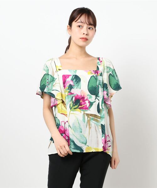 Desigual（デシグアル）の「ブラウス半袖 ERICA（シャツ/ブラウス・レディース・グリーン・2L/M/SS/L/S/3L）」の10枚目の写真