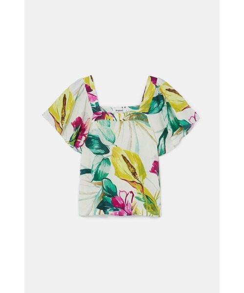 Desigual（デシグアル）の「ブラウス半袖 ERICA（シャツ/ブラウス・レディース・グリーン・2L/M/SS/L/S/3L）」の9枚目の写真