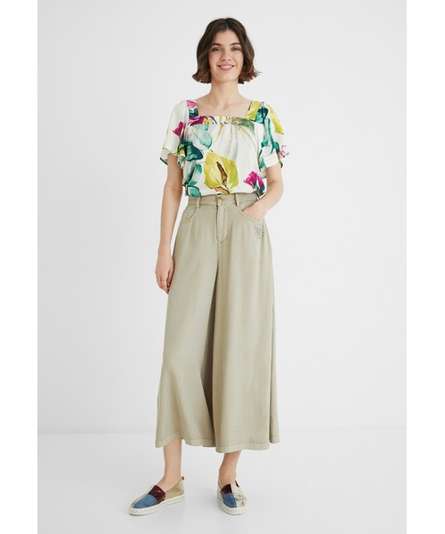 Desigual（デシグアル）の「ブラウス半袖 ERICA（シャツ/ブラウス・レディース・グリーン・2L/M/SS/L/S/3L）」の4枚目の写真