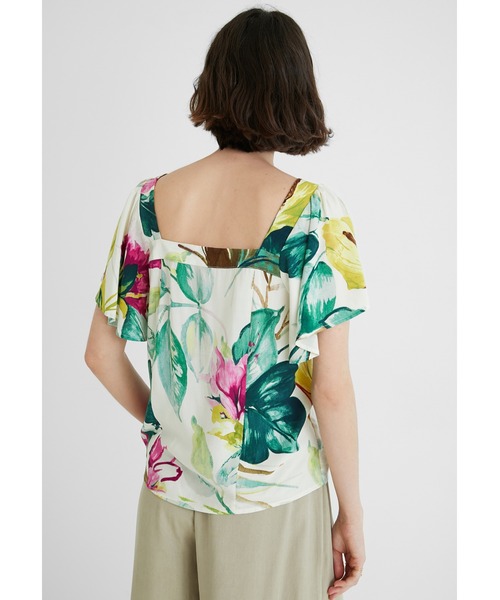 Desigual（デシグアル）の「ブラウス半袖 ERICA（シャツ/ブラウス・レディース・グリーン・2L/M/SS/L/S/3L）」の6枚目の写真