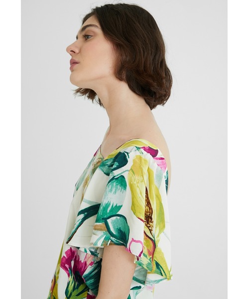 Desigual（デシグアル）の「ブラウス半袖 ERICA（シャツ/ブラウス・レディース・グリーン・2L/M/SS/L/S/3L）」の8枚目の写真