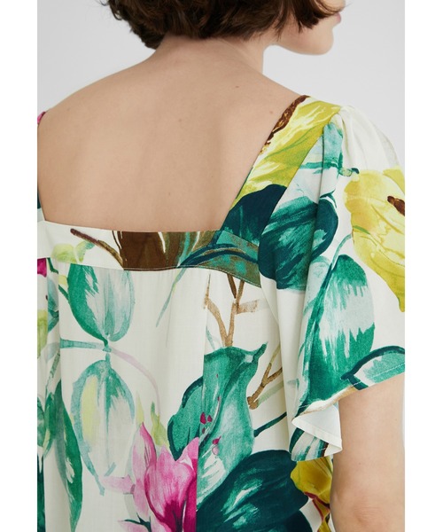 Desigual（デシグアル）の「ブラウス半袖 ERICA（シャツ/ブラウス・レディース・グリーン・2L/M/SS/L/S/3L）」の7枚目の写真