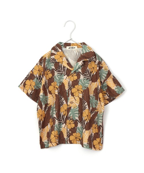 MAKE YOUR DAY(メイクユアデイ)の「ボタニカル柄シャツ■80~140cm(シャツ/ブラウス・キッズ・レッド/イエロー/ピンク・140/80/90/100/130/120/110)」の12枚目の写真