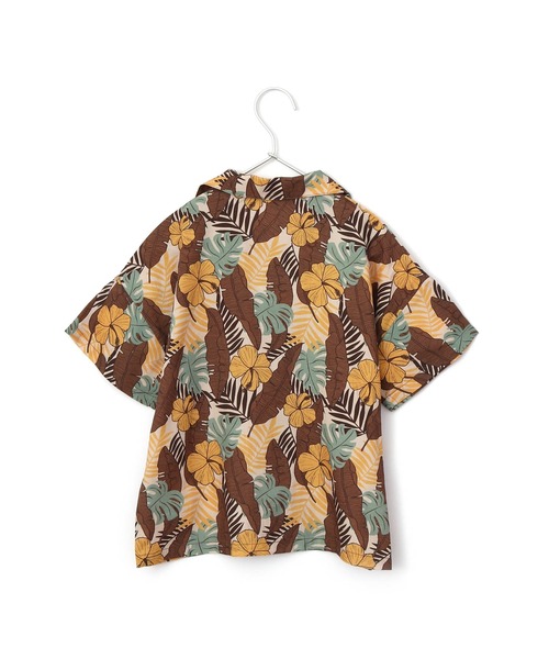 MAKE YOUR DAY(メイクユアデイ)の「ボタニカル柄シャツ■80~140cm(シャツ/ブラウス・キッズ・レッド/イエロー/ピンク・140/80/90/100/130/120/110)」の14枚目の写真