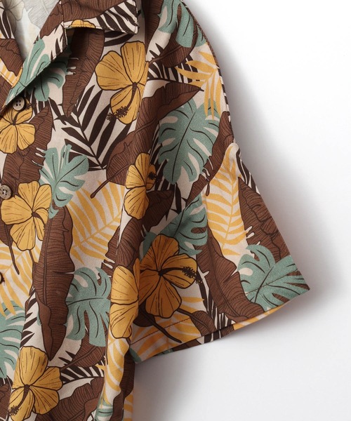 MAKE YOUR DAY(メイクユアデイ)の「ボタニカル柄シャツ■80~140cm(シャツ/ブラウス・キッズ・レッド/イエロー/ピンク・140/80/90/100/130/120/110)」の18枚目の写真