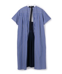 sacai サカイ★コットンポプリンニットワンピース★ブラック 残り僅か!!【sacai】コットンニット×シャツ ドレス ワンピース