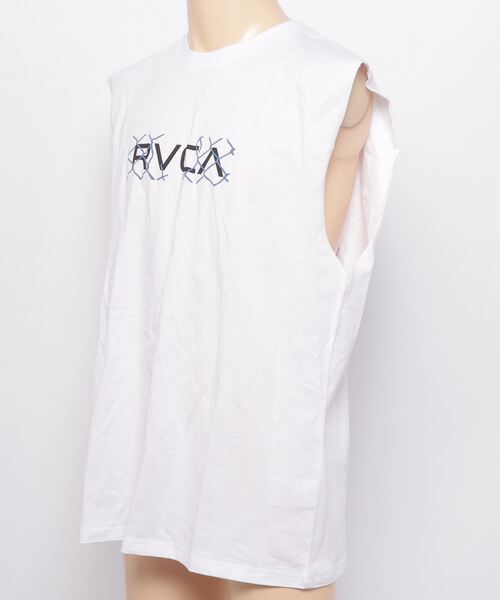 RVCA（ルーカ）の「RVCA/ルーカ プリントマッスルTシャツ　タンクトップ BB041-350（タンクトップ・メンズ・ホワイト/グリーン/ブラック・S/M/L）」の5枚目の写真