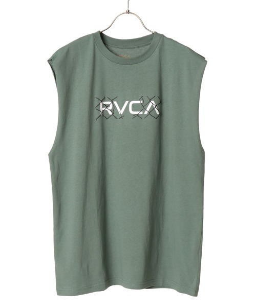 RVCA（ルーカ）の「RVCA/ルーカ プリントマッスルTシャツ　タンクトップ BB041-350（タンクトップ・メンズ・ホワイト/グリーン/ブラック・S/M/L）」の3枚目の写真