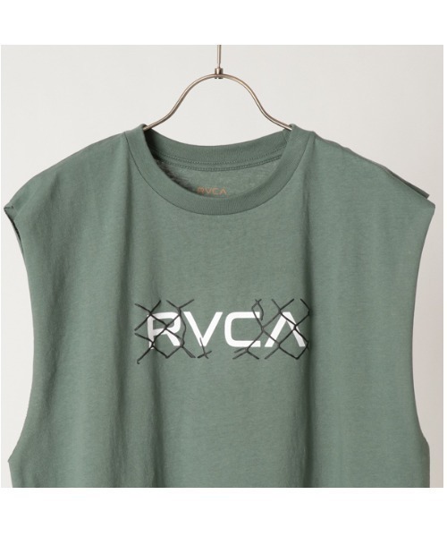 RVCA（ルーカ）の「RVCA/ルーカ プリントマッスルTシャツ　タンクトップ BB041-350（タンクトップ・メンズ・ホワイト/グリーン/ブラック・S/M/L）」の8枚目の写真