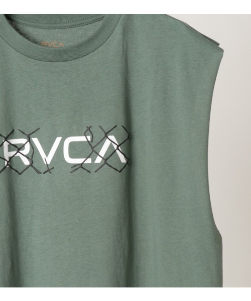RVCA（ルーカ）の「RVCA/ルーカ プリントマッスルTシャツ　タンクトップ BB041-350（タンクトップ・メンズ・ホワイト/グリーン/ブラック・S/M/L）」の9枚目の写真