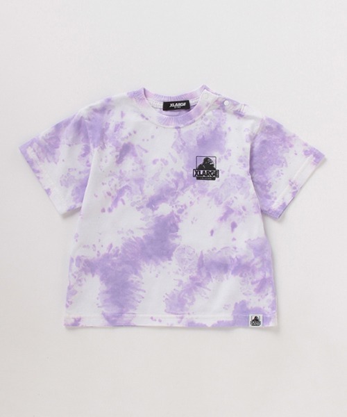 XLARGE KIDS（エクストララージキッズ）の「抗菌防臭 OGゴリラタイダイ柄Tシャツ（Tシャツ/カットソー・キッズ・パープル/グレー/ライトグリーン・80ｃｍ/90cm/110cm/100cm/120cm/130cm/140cm）」の3枚目の写真