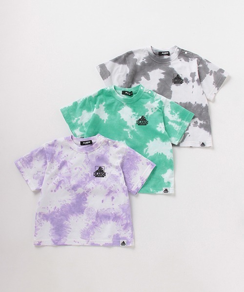 XLARGE KIDS（エクストララージキッズ）の「抗菌防臭 OGゴリラタイダイ柄Tシャツ（Tシャツ/カットソー・キッズ・パープル/グレー/ライトグリーン・80ｃｍ/90cm/110cm/100cm/120cm/130cm/140cm）」の11枚目の写真