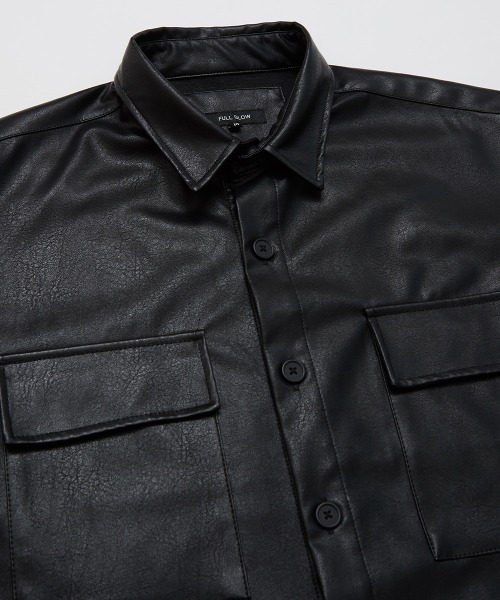 improves(インプローブス)の「PUレザー オーバーサイズ CPO ジャケット(ブルゾン・メンズ・ライトベージュ/ブラック・MEDIUM/LARGE)」の14枚目の写真