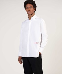 dunhill | 1921 スクリプトロゴ スプリットヘム ロングスリーブ シャツ【返却】(シャツ/ブラウス)