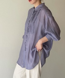 y/m by misato | シアーピンタックシャツ(シャツ/ブラウス)