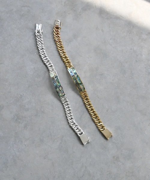 Editors Draw（エディターズドロー）の「シェル×チェーンブレスレット（ブレスレット・レディース・シルバー/ゴールド・ONE SIZE）」の6枚目の写真