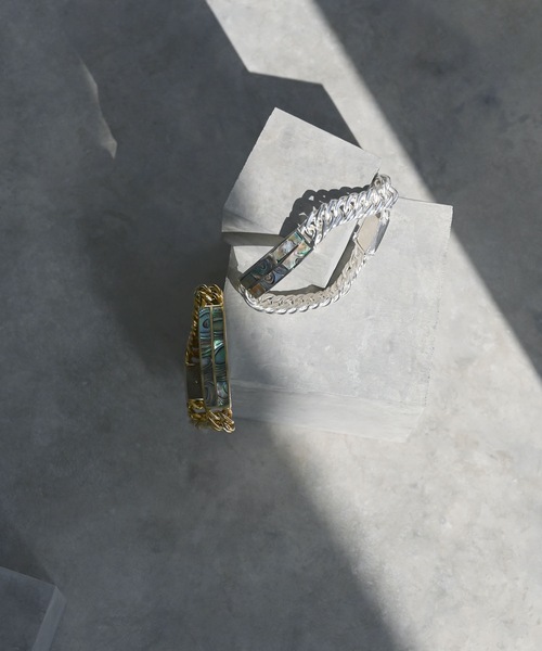 Editors Draw（エディターズドロー）の「シェル×チェーンブレスレット（ブレスレット・レディース・シルバー/ゴールド・ONE SIZE）」の5枚目の写真