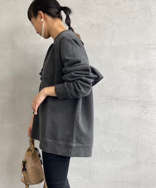 JEANS FACTORY Clothes（ジーンズファクトリークローズ）の「[Jeans Factory Clothes/ジーンズファクトリークローズ] ヘビーウェイトビッグスウェットプルオーバー（スウェット・メンズ・ブラック/グレー/サックスブルー/ナチュラル・M/L）」の8枚目の写真