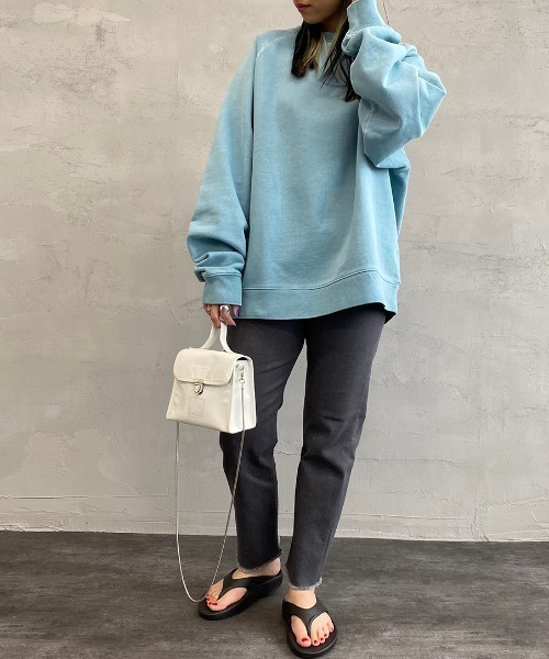 JEANS FACTORY Clothes（ジーンズファクトリークローズ）の「[Jeans Factory Clothes/ジーンズファクトリークローズ] ヘビーウェイトビッグスウェットプルオーバー（スウェット・メンズ・ブラック/グレー/サックスブルー/ナチュラル・M/L）」の13枚目の写真