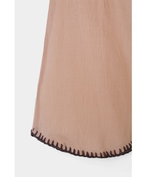 MOUSSY（マウジー）の「STITCH VOLUME SLEEVE ブラウス（シャツ/ブラウス・レディース・ブラック/オフホワイト/ライトオレンジ系・FREE）」の10枚目の写真