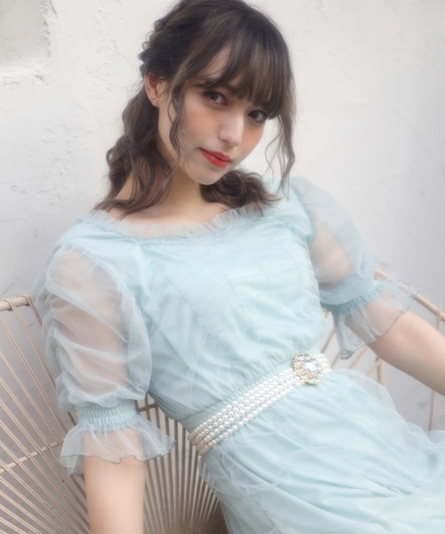 Swankiss（スワンキス）の「SX elegant gather LO/P（ワンピース・レディース・ホワイト/ミント/ピンク/ブラック・FREE）」の15枚目の写真