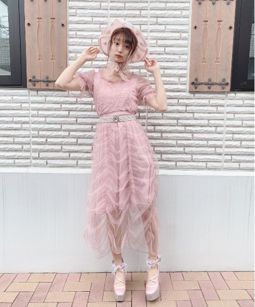 Swankiss（スワンキス）の「SX elegant gather LO/P（ワンピース・レディース・ホワイト/ミント/ピンク/ブラック・FREE）」の14枚目の写真