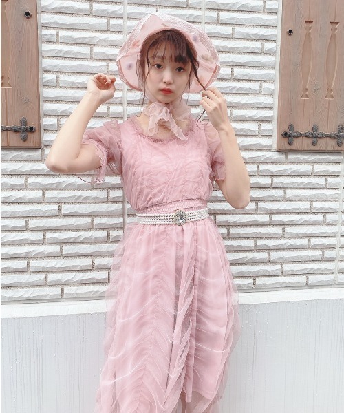 Swankiss（スワンキス）の「SX elegant gather LO/P（ワンピース・レディース・ホワイト/ミント/ピンク/ブラック・FREE）」の9枚目の写真