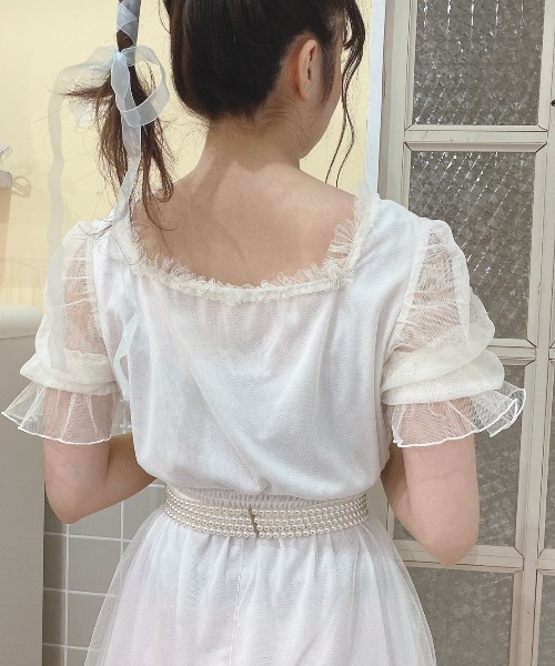 Swankiss（スワンキス）の「SX elegant gather LO/P（ワンピース・レディース・ホワイト/ミント/ピンク/ブラック・FREE）」の8枚目の写真