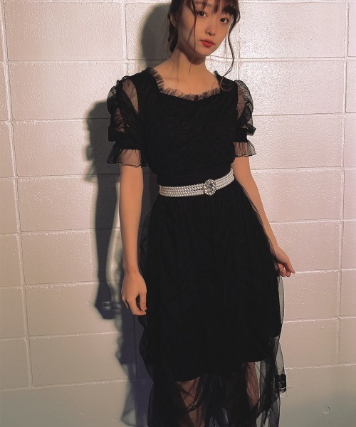 Swankiss（スワンキス）の「SX elegant gather LO/P（ワンピース・レディース・ホワイト/ミント/ピンク/ブラック・FREE）」の12枚目の写真