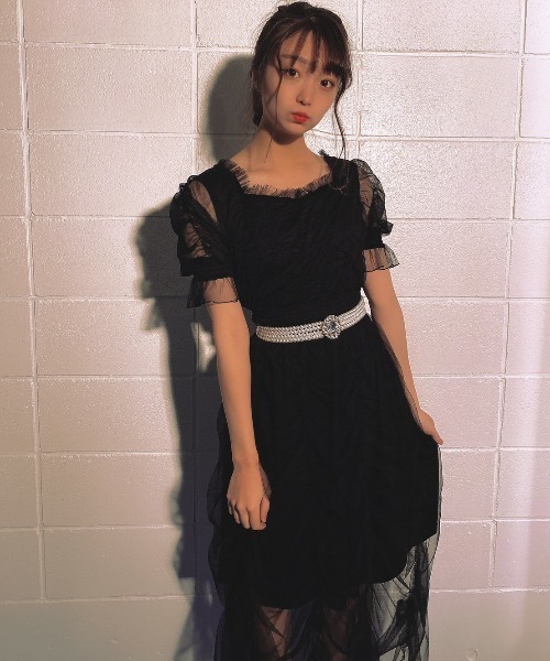 Swankiss（スワンキス）の「SX elegant gather LO/P（ワンピース・レディース・ホワイト/ミント/ピンク/ブラック・FREE）」の7枚目の写真