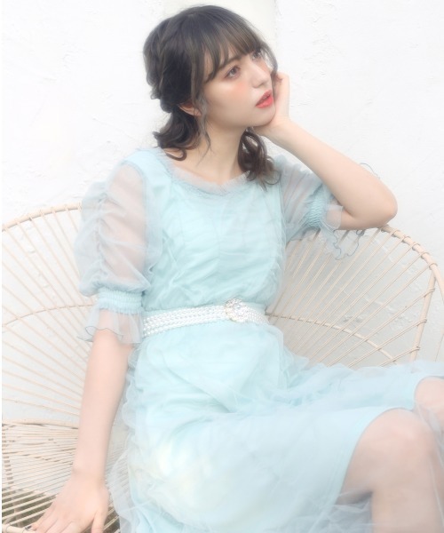 Swankiss（スワンキス）の「SX elegant gather LO/P（ワンピース・レディース・ホワイト/ミント/ピンク/ブラック・FREE）」の11枚目の写真