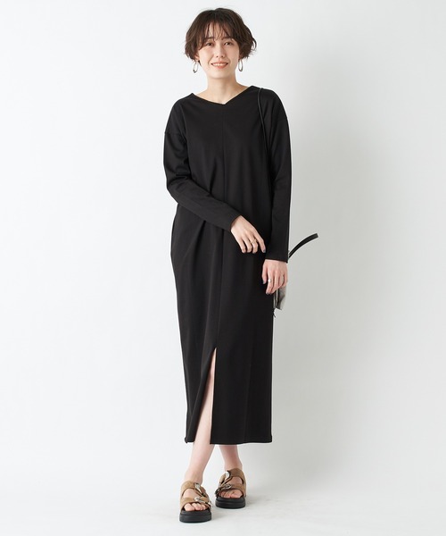 セール おうちじかんにおすすめ 2wayカットソーロングワンピース ワンピース Un Dix Cors アンディコール のファッション通販 Zozotown