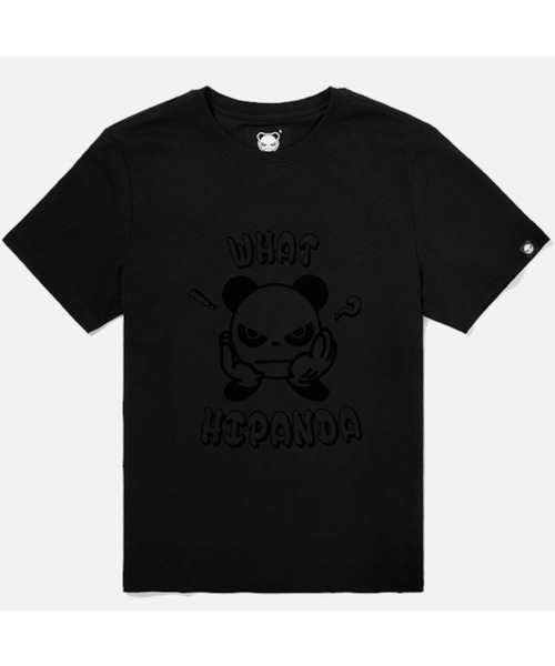 HIPANDA(ハイパンダ)の「HIPANDA ハイパンダ レディース WHAT HIPANDA Tシャツ(Tシャツ/カットソー・レディース・ホワイト/ブラック・X-LARGE/LARGE/MEDIUM/SMALL)」の2枚目の写真