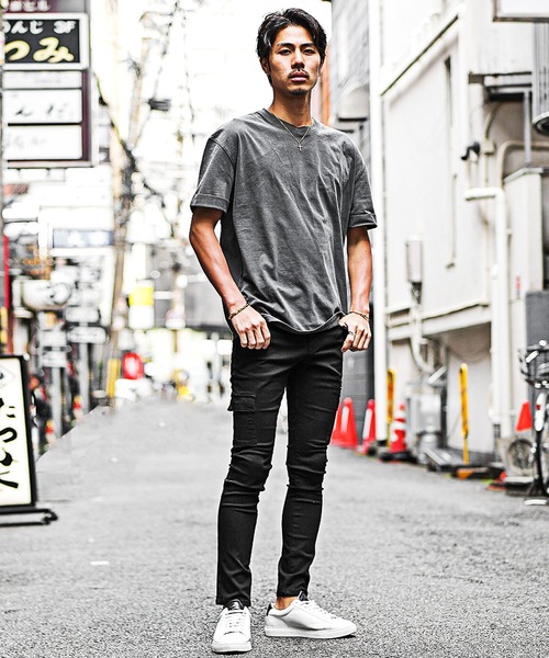 SOMEDIFF（サムディフ）の「【JOKER】オリジナル/スキニーデニムカーゴパンツ メンズ タイトデニム 春服 冬服（デニムパンツ・メンズ・インディゴブルー/ブラック/ブルー/ケミカルウォッシュ・M/L/S/XL）」の6枚目の写真