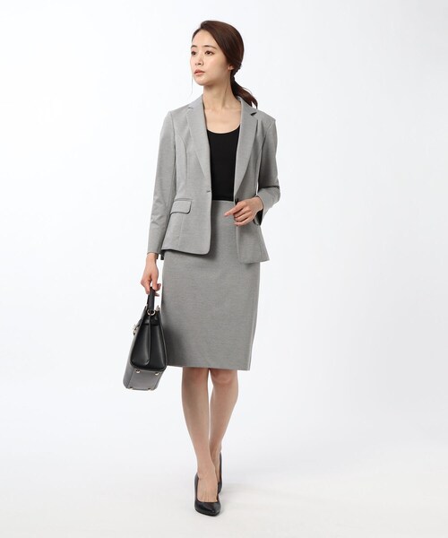 UNTITLED（アンタイトル）の「◆【洗える・消臭・UVカット・抗菌防臭】ネオカトレアタイトスカート（スーツスカート・レディース・ダークグレー/ダークネイビー/ブルー/ブラック・02/00/01/99/03）」の14枚目の写真