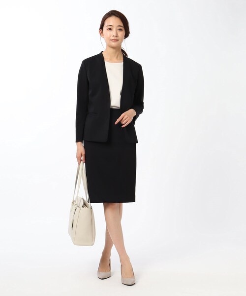 UNTITLED（アンタイトル）の「◆【洗える・消臭・UVカット・抗菌防臭】ネオカトレアタイトスカート（スーツスカート・レディース・ダークグレー/ダークネイビー/ブルー/ブラック・02/00/01/99/03）」の15枚目の写真