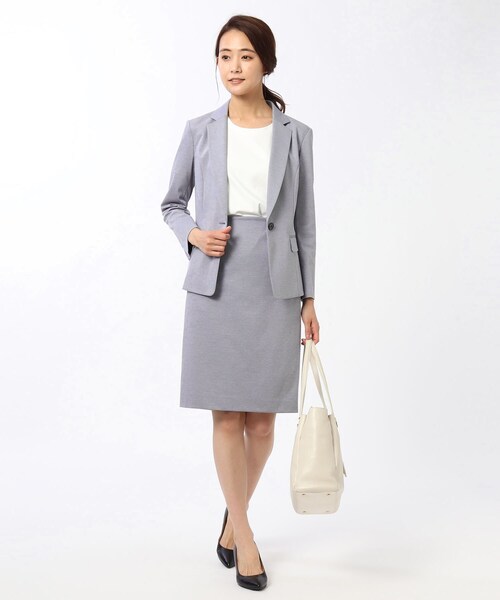 UNTITLED（アンタイトル）の「◆【洗える・消臭・UVカット・抗菌防臭】ネオカトレアタイトスカート（スーツスカート・レディース・ダークグレー/ダークネイビー/ブルー/ブラック・02/00/01/99/03）」の16枚目の写真