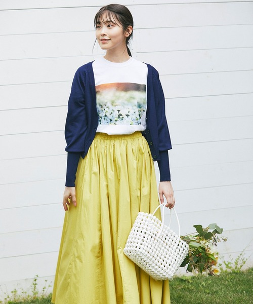 and R（アンドアール）の「ショート丈ロングスリーブカーディガン（カーディガン/ボレロ・レディース・レッド/ネイビー・FREE）」の11枚目の写真