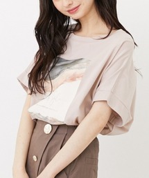 rienda | ストーンアートロゴTシャツ(Tシャツ/カットソー)
