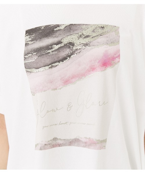 rienda（リエンダ）の「ストーンアートロゴTシャツ（Tシャツ/カットソー・レディース・ピンク/ホワイト/ブラック/ライトイエロー・FREE）」の17枚目の写真