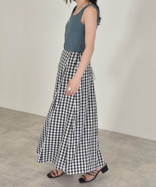 w closet（ダブルクローゼット）の「ランダムリブタンクトップ（タンクトップ・レディース・ライトブルー/パープル/ブラウン/ダークオレンジ/ダークグリーン/ブラック/アイボリー・FREE）」の22枚目の写真