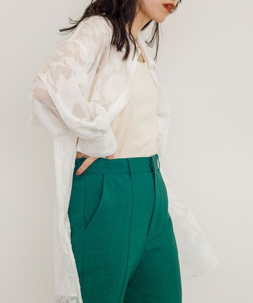 w closet（ダブルクローゼット）の「ランダムリブタンクトップ（タンクトップ・レディース・ライトブルー/パープル/ブラウン/ダークオレンジ/ダークグリーン/ブラック/アイボリー・FREE）」の9枚目の写真