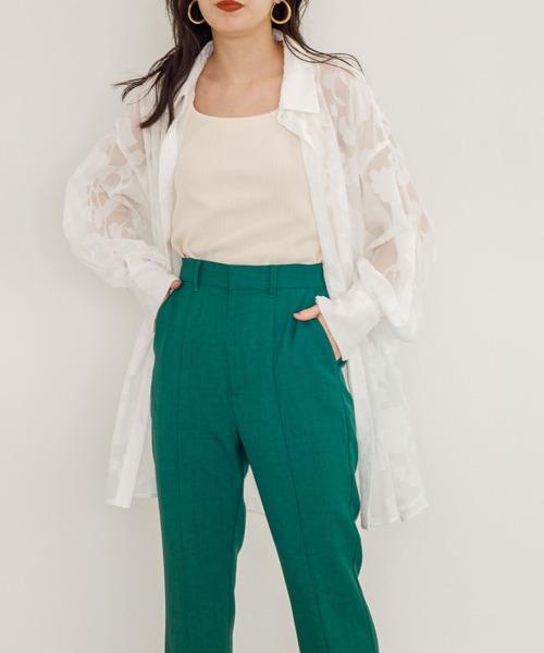 w closet（ダブルクローゼット）の「ランダムリブタンクトップ（タンクトップ・レディース・ライトブルー/パープル/ブラウン/ダークオレンジ/ダークグリーン/ブラック/アイボリー・FREE）」の11枚目の写真