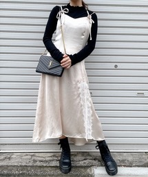 lilLilly | サテンランジェリーワンピース(ワンピース)