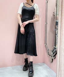 lilLilly | サテンランジェリーワンピース(ワンピース)