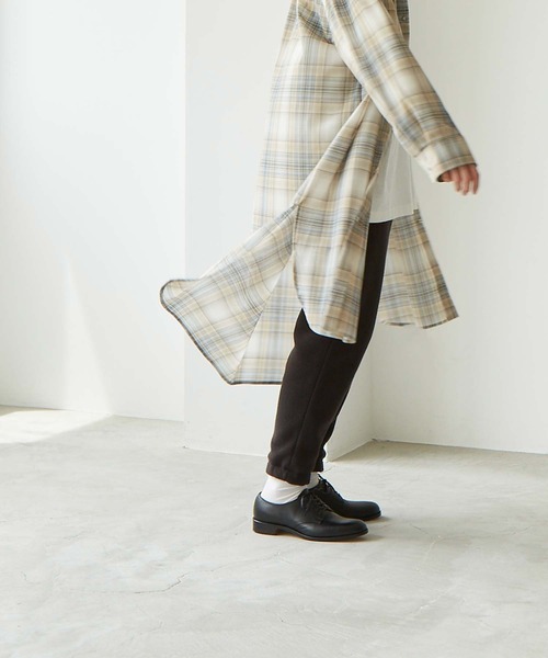 note et silence （ノートエシロンス）の「.●マナードチェック スタンドカラーブラウス（シャツ/ブラウス・レディース・チェック/ブラック/チャコールグレー・FREE）」の16枚目の写真