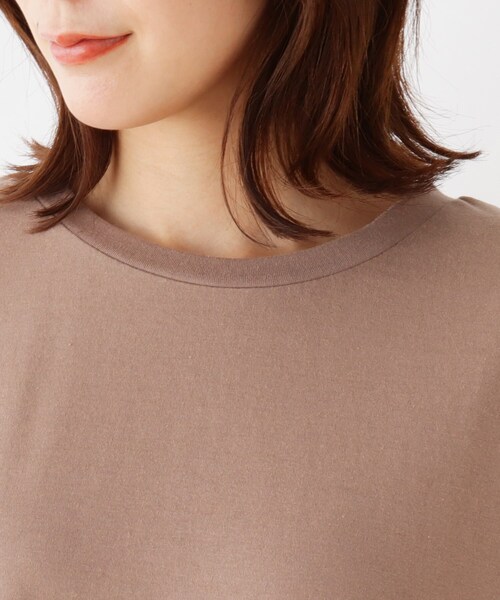 SHOO・LA・RUE（シューラルー）の「◆バックフリル異素材プルオーバー（Tシャツ/カットソー・レディース・ホワイト系/サンドベージュ/ブラック・02/04/03）」の9枚目の写真