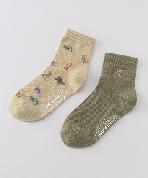 petit main（プティマイン）の「2Pアソートアンクルソックス（ソックス/靴下・キッズ・アイボリー/ネイビー/ライトベージュ/ラベンダー・SS/S/M/L）」の3枚目の写真